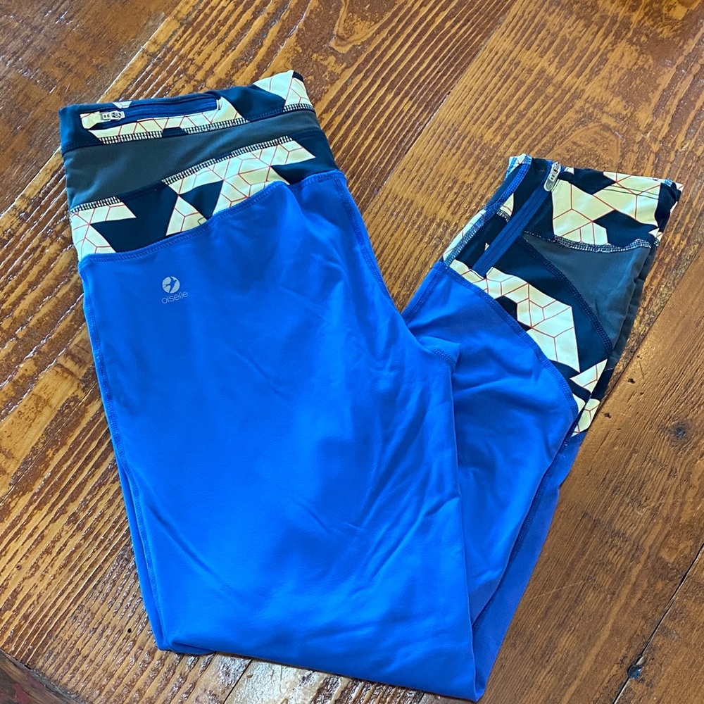 Oiselle Geometric Design Spandex Leggings